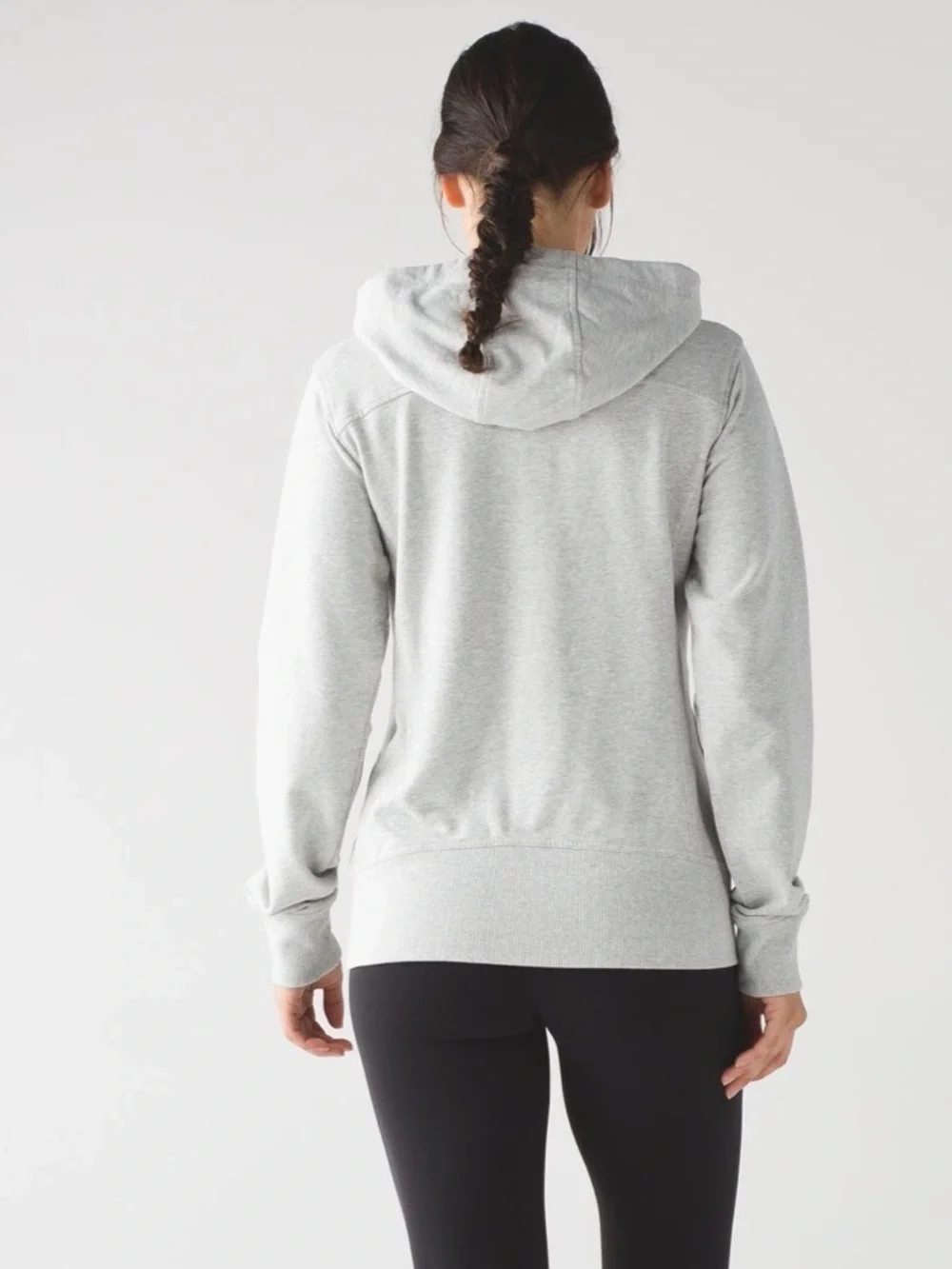 Lululemon Split Hoodie Heathered Light Grey